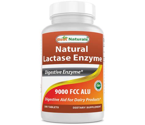 Best Naturals Lactose Intolerance Relief Tablets with Natural Lactase ...