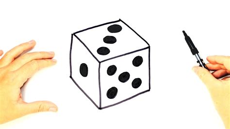 How to draw a Dice | Dice Drawing Lesson Step by Step