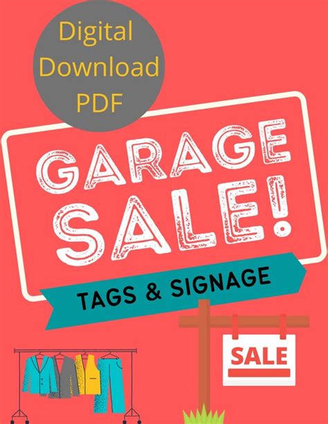 Garage Sale Flyer & Printable Signs Garage Sale Category | Etsy