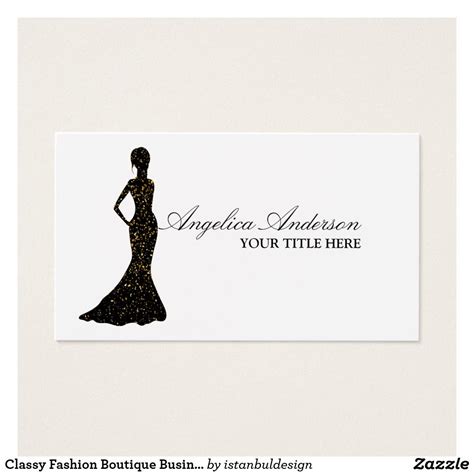 Classy Fashion Boutique Business Card | Zazzle | Fashion business cards ...