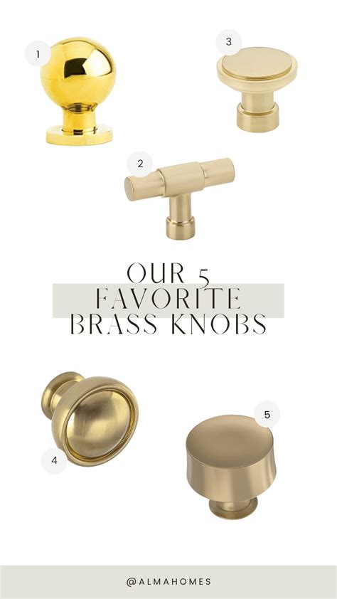 Our Five Favorite Brass Cabinet Knobs | Alma Homes