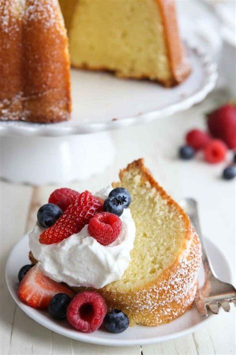 Cream Cheese Pound Cake with Berries and Cream Recipe | The Feedfeed