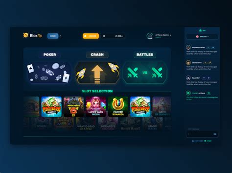 BloxFlip UI Concept (Roblox Casino) by Artheus on Dribbble