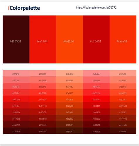 1 Latest Color Schemes with Rustic Red And Vermilion Color tone ...