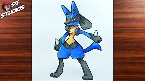 Lucario Detailed Pencil Drawing Pokemon Sketch Pokemon Drawings ...