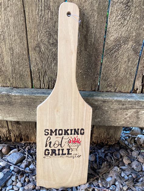 Wood Safety Grill Scraper Smokin Hot Grill | Etsy