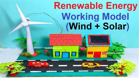 renewable energy working model science project (wind & solar energy ...