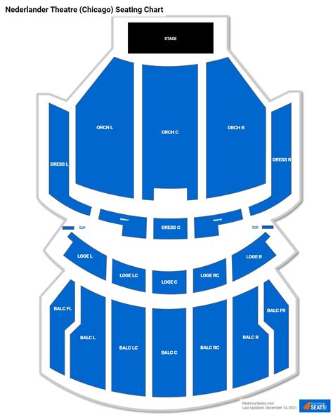 Nederlander Theater Chicago Seating Chart - Theater Seating Chart