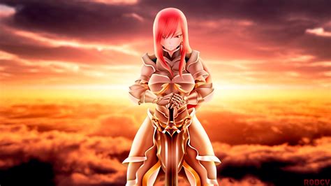 anime, Fairy Tail, Scarlet Erza, Anime girls, Warrior Wallpapers HD ...