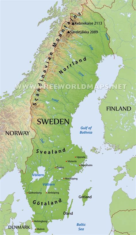 Map Sweden - Share Map