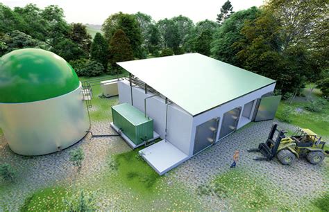 Compact Biogas Plant for Anaerobic Digestion (Dry Matter 20-55%)