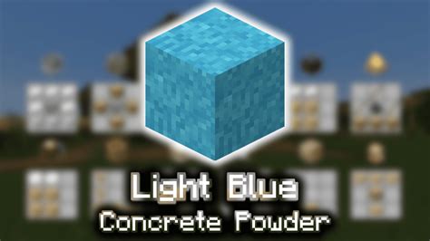 Light Blue Concrete Powder - Wiki Guide - 9Minecraft.Net