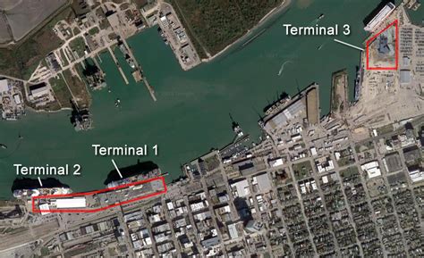 Galveston Cruise Terminal Map