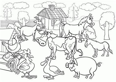 Farm 4 Coloring Page - Free Printable Coloring Pages for Kids