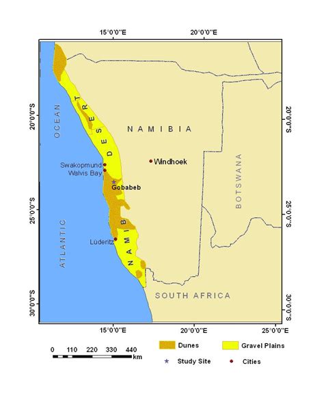 Namib Desert Map Location