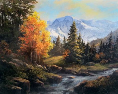 "Acrylic Landscape" Acrylic Painting by Kevin Hill Watch short painting ...