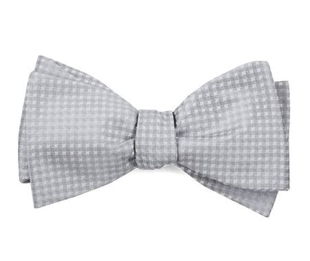 Men's Silver Bow Ties | Tie Bar