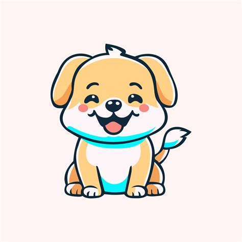 little dog smile cartoon design vector 23288157 Vector Art at Vecteezy