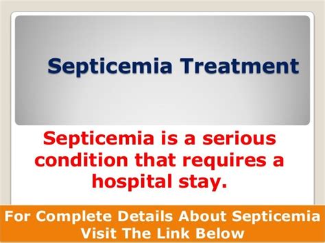 Septicemia Treatment | Septicemia Treatment Guidelines