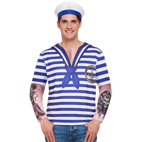 Striped Long Sleeve Sailor Top - I Love Fancy Dress