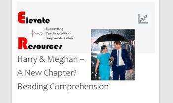 Meghan Markle & Prince Harry Reading Comprehension by Adam Rhodes