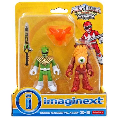 Fisher Price Power Rangers Imaginext Alien Invasion Green Ranger vs ...