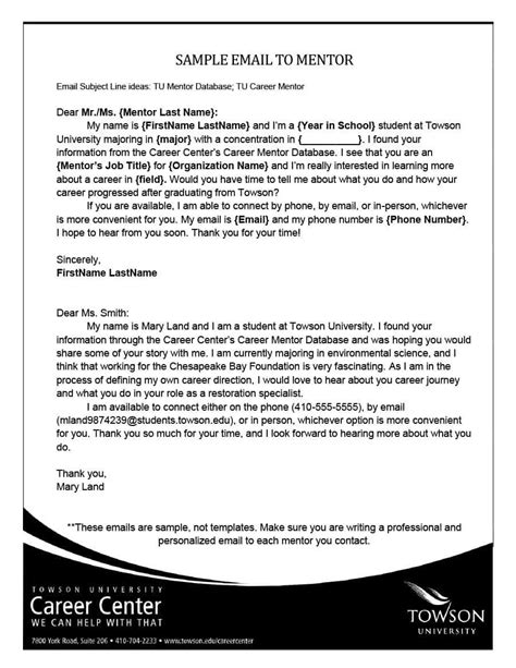 Professional Email Example For Job - Academic