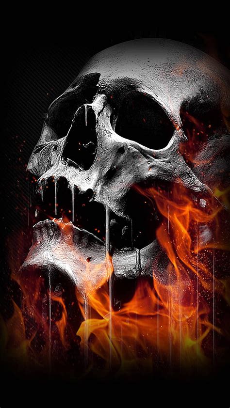 Ghost rider, fire, skull, HD phone wallpaper | Peakpx