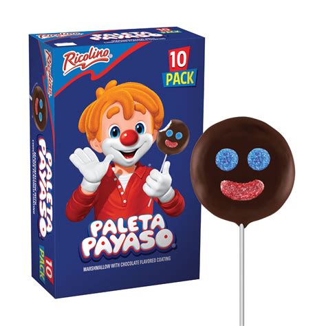 Buy Ricolino Paleta Payaso Marshmallow Lollipops with Chocolate ...