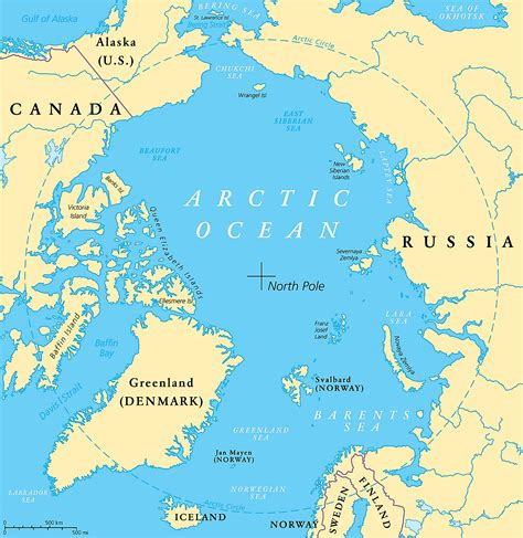 Map Of Europe Arctic Ocean - Allyce Maitilde