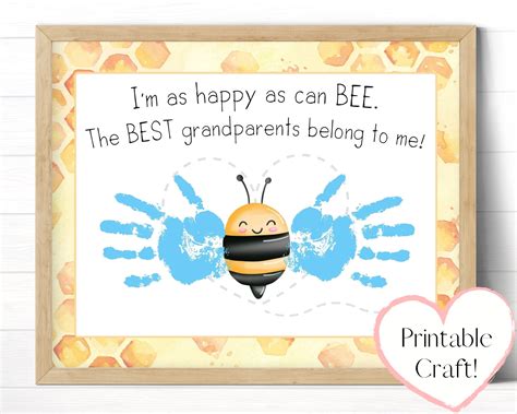 Grandparent Gifts Personalized Handprint Gift From Toddler or - Etsy in ...