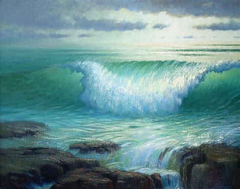 CRASHING WAVE Oil Painting By Eve Thompson | absolutearts.com