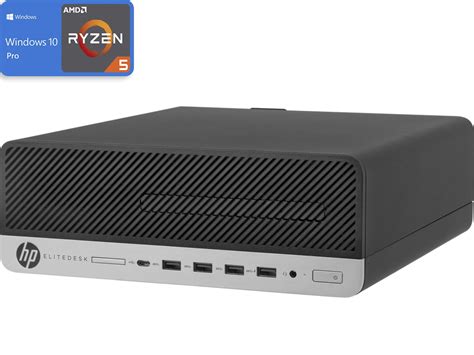 HP EliteDesk 705 G4 Mini PC Computer, AMD Ryzen 5 Pro 2400G, 4GB RAM ...