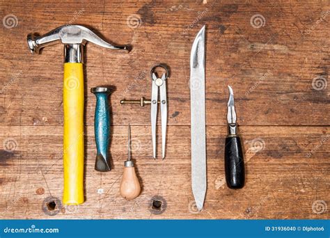 Basic Cobbler Tools Stock Photo - Image: 31936040