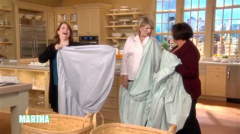 How to Fold a Fitted Sheet ⎢Martha Stewart - YouTube