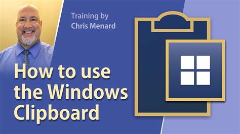 How to use the Windows clipboard - YouTube