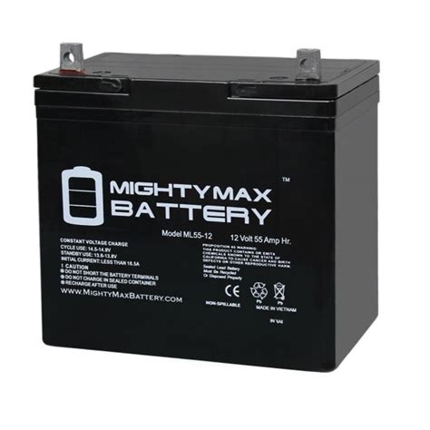 12 Volt 55 AmpH SLA Battery for Pride Jazzy Wheelchair 1133 ...