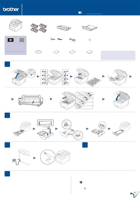 Manual Brother DCP-L3551CDW (page 1 of 2) (English)