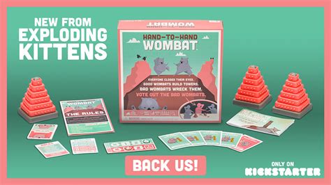 Exploding Kittens Launch Hand-to-Hand Wombat Game on Kickstarter | The ...