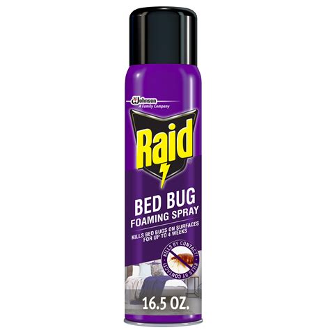 Raid Bed Bug Foaming Spray, Treatment to Kill Pyrethroid-resistant Bed ...