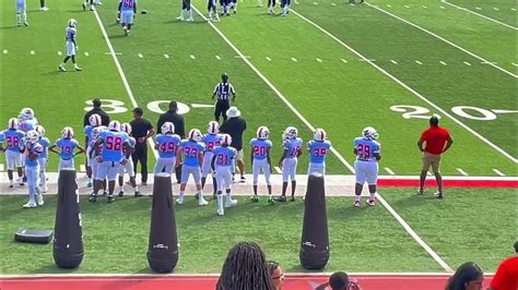 Zachary Broncos Elite Football A Team vs. Live Oak scrimmage - YouTube