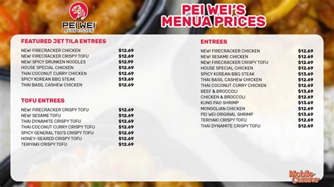 Pei Wei Menu Prices + Limited-Time Offers (2024)