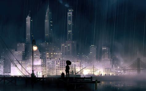 1680x1050 Anime Background City Night 4k Wallpaper,1680x1050 Resolution ...