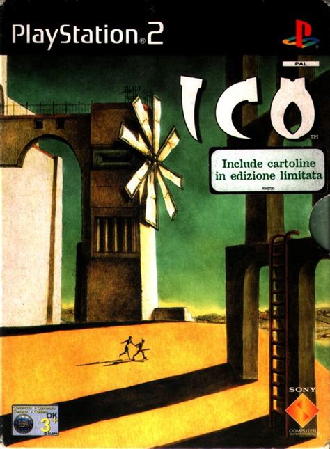 ICO (2001) PlayStation 2 box cover art - MobyGames