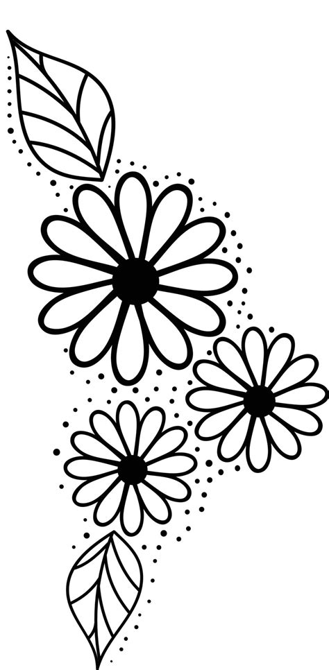 Flower Clipart Black And White Vector Art, Icons, And Graphics For Free ...