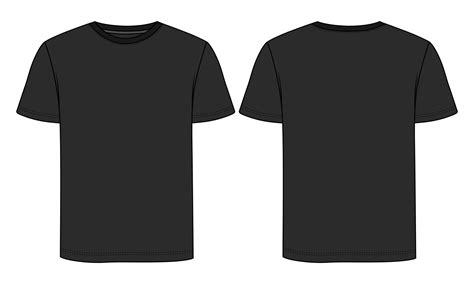 Black T Shirt Template Vector Art, Icons, and Graphics for Free Download