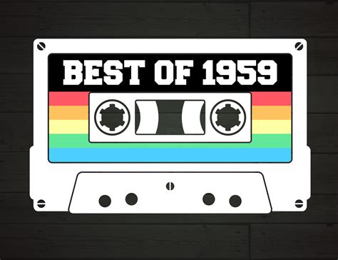 Best of 1959 Retro Cassette Tape Graphic by NiceToMeetYou · Creative ...