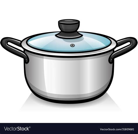 Cookware pot isolated cartoon vector image on VectorStock | Pot ...