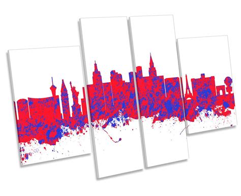 Las Vegas Skyline Nevada Modern CANVAS WALL ART Multi Panel - Etsy