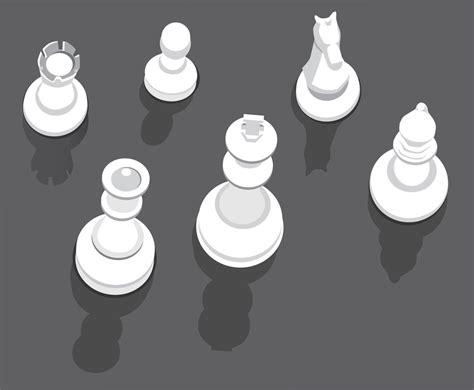 Top View Chess Pieces Vector Vector Art & Graphics | freevector.com